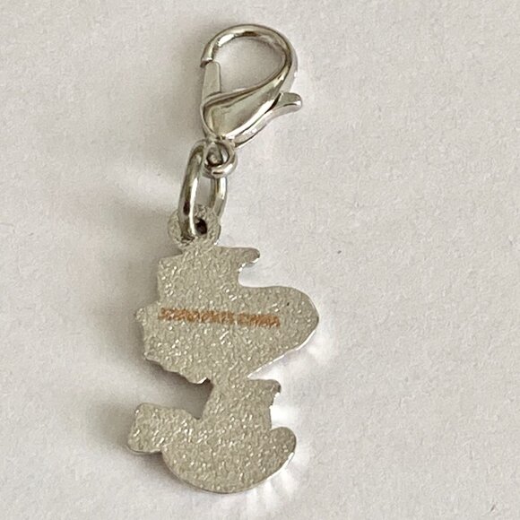 Peanuts Woodstock Bird Clip On Charm Zipper Pull Purse Charm Signed Enamel - Picture 5 of 9